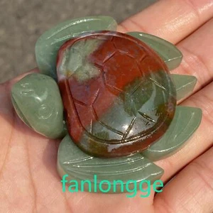 Aventurina Natural Océano Jaspe Tortuga Marina Cuarzo Cristal Calavera Tallada Reiki 1 pieza - Imagen 1 de 4