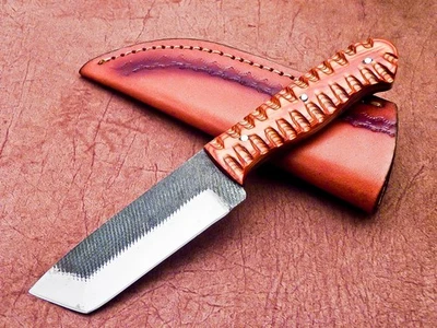 CUSTOM HAND FORGED CARBON STEEL 8" Hunting Knife – SKINNING KNIFE TR-6310 - Image 1 of 4