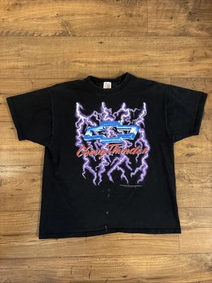 Camiseta Chevy Thunder Vintage Chevrolet Negra - Para Hombre XL - Leer Foto 1 de 4