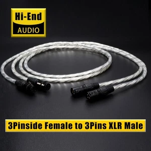 HIFI Balanced XLR to XLR Cable 6N OFC 4-Core - Podcast Setup & Vinyl Turbo Boost - Picture 1 of 10