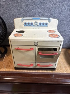 Forno giocattolo antico vintage litografia latta stufa Marx anni 30 - Foto 1 di 9