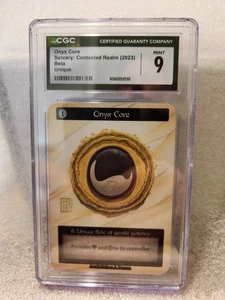 CGC 9 Onyx Core Unique Beta Sorcery Contested Realms - Picture 1 of 1