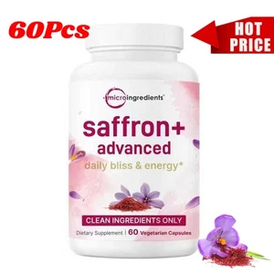Saffron+ Advanced Supplements 60 VeggieCapsules | 10-in-1 with SaffronExtract - Picture 1 of 12