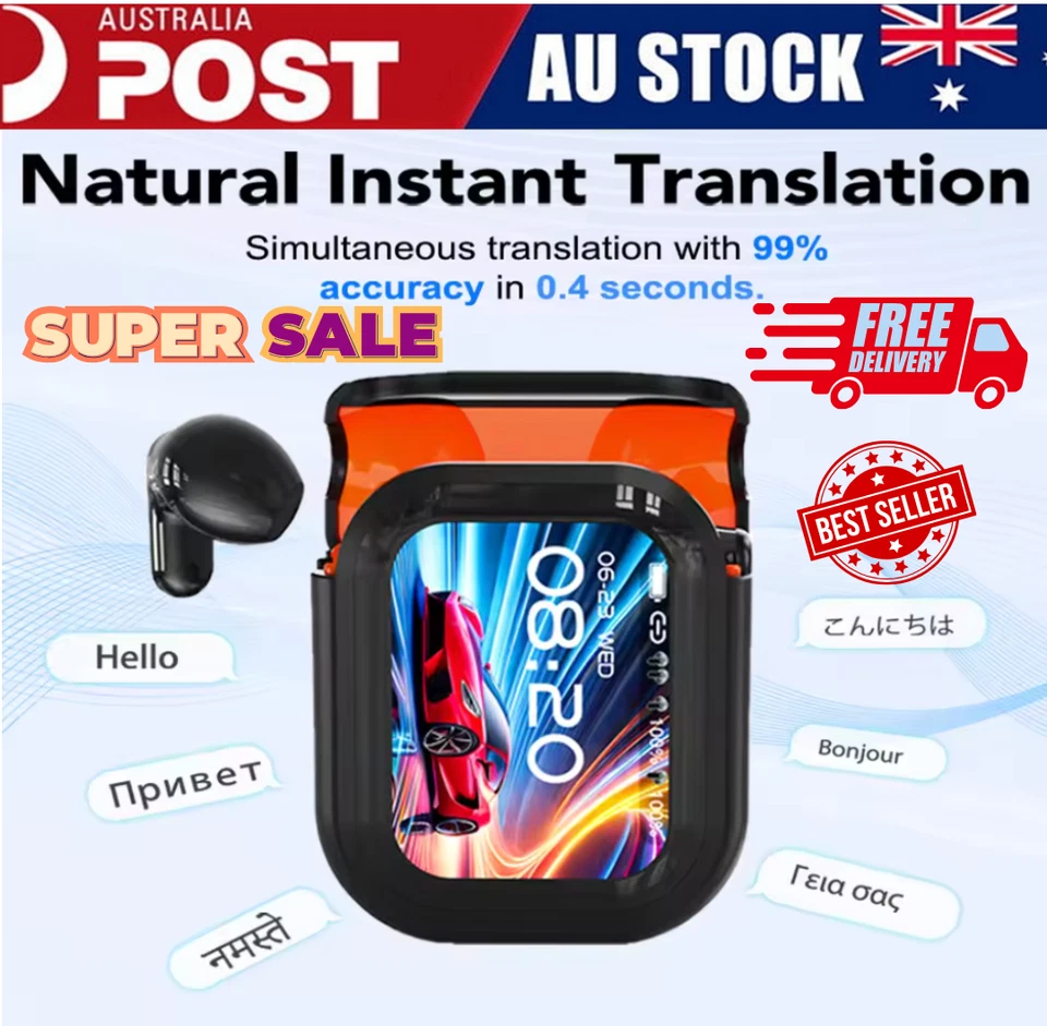 HTC NE20 Bluetooth V6.0 Earphones OWS Sports Wireless Headphone LCD Touch Screen - image 1 of 4