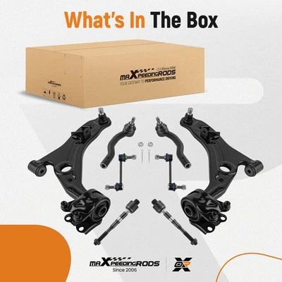 Juego de 8 piezas brazo de control inferior delantero con rótula para Ford Edge 2007-2014 3,5 L Foto 1 de 4