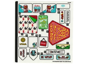 LEGO STICKER SHEET #3 ONLY 71741 NINJAGO CITY GARDENS from set New - Picture 1 of 1