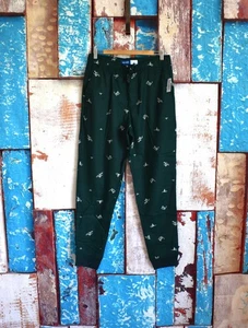 Herren Old Navy Flanell Pyjama Jogginghose Tapered Leg M TALL Grün Print - Bild 1 von 11