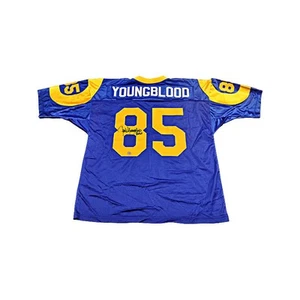 Jack Youngblood Los Angeles Rams handsigniertes signiertes beschriftetes Trikot (Schwartz) - Bild 1 von 3