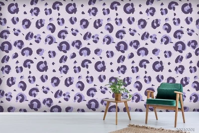 Murales de pared con patrón de textura de piel de leopardo 3D papel tapiz murales pegatina de pared 4 Foto 1 de 4