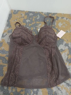 Gilligan & O'Malley Corset Top Bistro Brown sz 38B NEW W/TAG  - Image 1 of 4