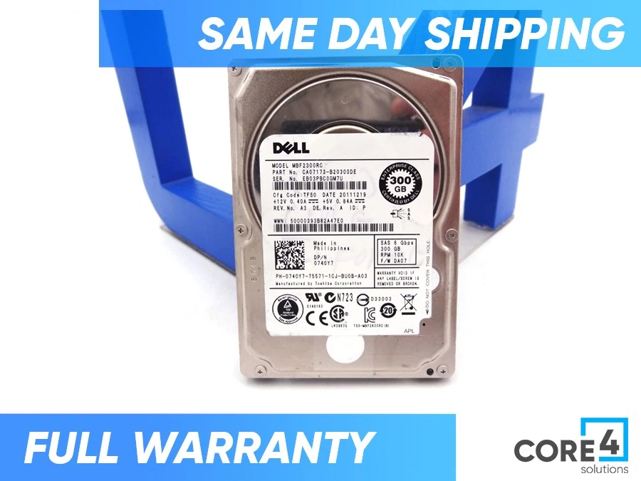 Disco duro Dell 740y7 300 GB 10K 2,5 SAS Foto 1 de 1