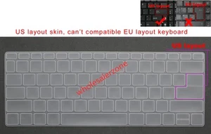 US Keyboard Skin Cover for Acer Travelmate TMP214-42 TMP214-54 N22Q14 TMP40-54 - Picture 1 of 6