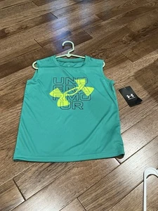 NWT Under Armour Boys Tank Top Size 6 Green  - Picture 1 of 3