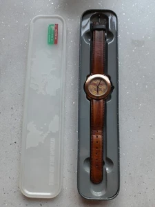 Rare Vintage United Colors Of Benetton Watch By Bulova - Time Of The World - Imagen 1 de 6