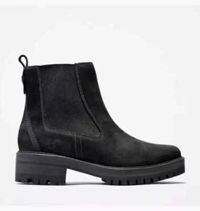 STIVALI TIMBERLAND DONNA VALLEY CHELSEA PELLE NERA A1J66 TUTTE LE TAGLIE - Foto 1 di 9