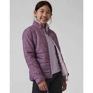 Athleta Girl Warm + Fuzzy Reversible Jacket - Purple/Pink | Size 14 XL - Picture 1 of 13