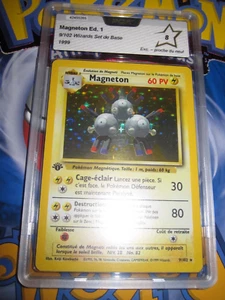 POKEMON PSA/PCA 8 (◕‿◕✿) MAGNETON 9/102 HOLOFOIL SET DE BASE EDITION 1 FRANCAIS - Bild 1 von 3