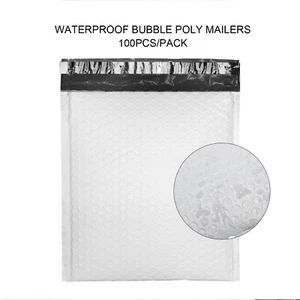 100 bolsas 8,5"x12" polietileno sobres burbuja bolsa acolchada impermeable - Imagen 1 de 7