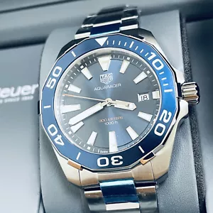 TAG Heuer Aquaracer 41mm Blue Dial Men's Watch WAY111C.BA0928 - Picture 1 of 7