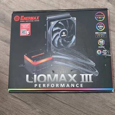 Enermax LIQMAX III 120 Rendimiento, Enfriador Líquido CPU Todo en Uno para AM4 y AM5 Foto 1 de 2