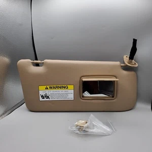 2005-2006 HONDA CRV Sun Visor Passenger Tan Vinyl OEM Mirror 2nd Gen Screw In 2 - Picture 1 of 5