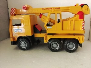 VTG Bruder Tele-Crane TC 4500 Crane Truck Construction Vehicle Yellow Germany - Picture 1 of 16