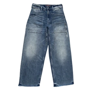 LUCKY Brand Legend Jeans High Rise Wide Leg Cropped Raw Hem $149 Womens NWT 4/27 - Picture 1 of 12