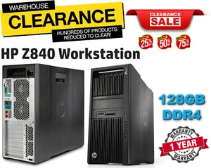 28CORE HP Z840 Workstation 2x E5-2680v4 Turbo 3.30GHz 128GB DDR4 1TB SSD+16T HDD - Picture 1 of 15