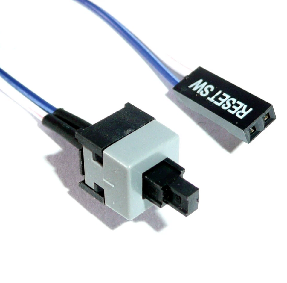 Push Power Button On Off Switch Cable PC Reset SW Computer Motherboard Mainboard