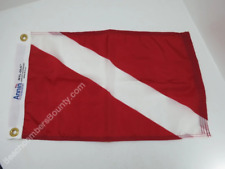 New 12 inch x 18 inch Annin Nylon Flag Diver Down -(XC2.5B2863)