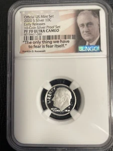 2020 S Silver 10C Early Releases NGC PF70 U.C - Picture 1 of 1