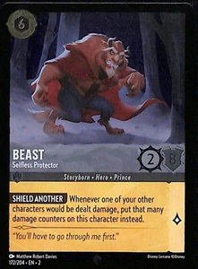 Beast, Pellicola protettiva disinteressata - EN2 172 - quasi nuova - Disney Lorcana TCG - Foto 1 di 2