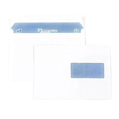 Enveloppes blanches C5 avec fenêtre - gamme Courrier+ C5-AF - Immagine 1 di 4