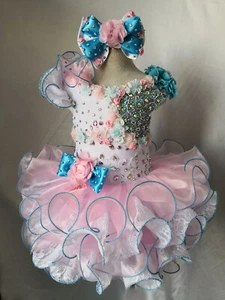 Jenniferwu Baby Girls Pageant Lace Dresses Toddler Formal Party Tulle Dresses - Picture 1 of 5