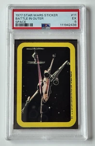 1977 STAR WARS STICKER #11 ~ Battle in Outer Space ~ PSA 5 - Picture 1 of 2