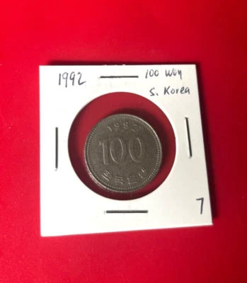 1992 100 WON South Korea COIN - NICE WORLD COIN !!! - Image 1 of 2
