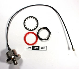SMA Bulkhead Jack to UFL Jumper - Picture 1 of 2