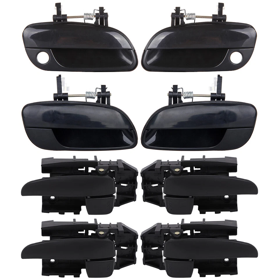 8x Manijas de puerta interiores + exteriores para HYUNDAI ELANTRA 01-06 lado izquierdo derecho Foto 1 de 4