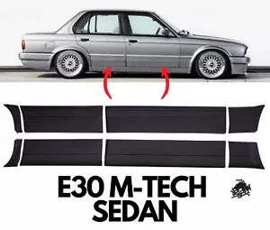 For BMW E30 SEDAN DOOR SIDE PANEL KIT M-TECH PERFORMANCE Side Addon Pod Set 8 pc - Foto 1 di 8