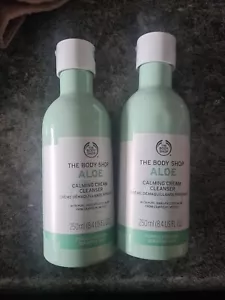 The Body Shop Aloe Calming Cream Cleanser x 2 - Picture 1 of 3