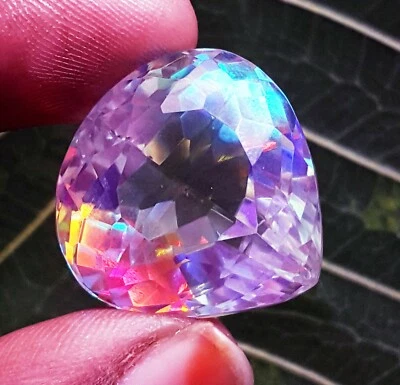 Mystic Quartz Pear Shape Certified Loose Gemstone 43.05 Ct With Free Gift - Image 1 of 4