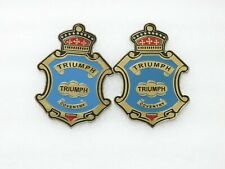 Triumph Coventry Tool Box Badges/Emblems (Pair)