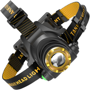 1200000lm Super Bright LED Headlamp USB Rechargeable Headlight Flashlight Torch