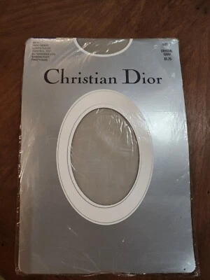 Pantimedias Christian Dior Sheer Dior Gris Cristal Años 80 De Colección Talla 3 Foto 1 de 3