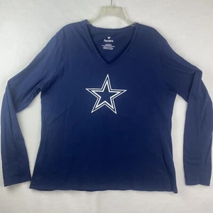 FANATICS DALLAS COWBOYS Mujer’s NFL Camiseta Manga Larga Azul Talla 3XL - Imagen 1 de 8