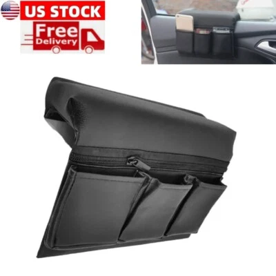 Car Window Pocket Armrest Hanging Bag Storage Box Organizer Holder Accessories - Image 1 of 4
