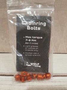BICYCLE BIKE CHAINRING BOLTS SET RED READ - Picture 1 of 2