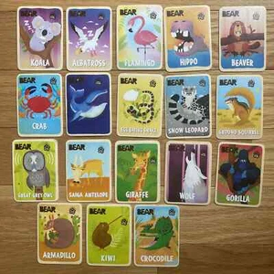 Bear Fruit Snack Animal Cards - Various animals - Complete Your Set! - Picture 1 of 23