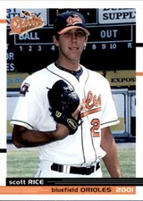 2001 Bluefield Orioles Grandstand #28 Scott Rice Simi Valley California CA Card