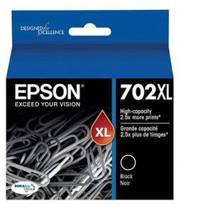 New ! Genuine Epson T702XL Black High Yield Ink Cartridge (T702XL120-S) - Picture 1 of 1